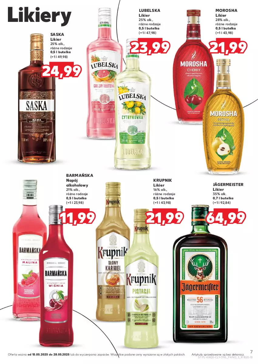 Gazetka promocyjna Kaufland - Barek Kauflandu - ważna 15.05 do 28.05.2025 - strona 7 - produkty: Krupnik, Likier, Napój, Saska