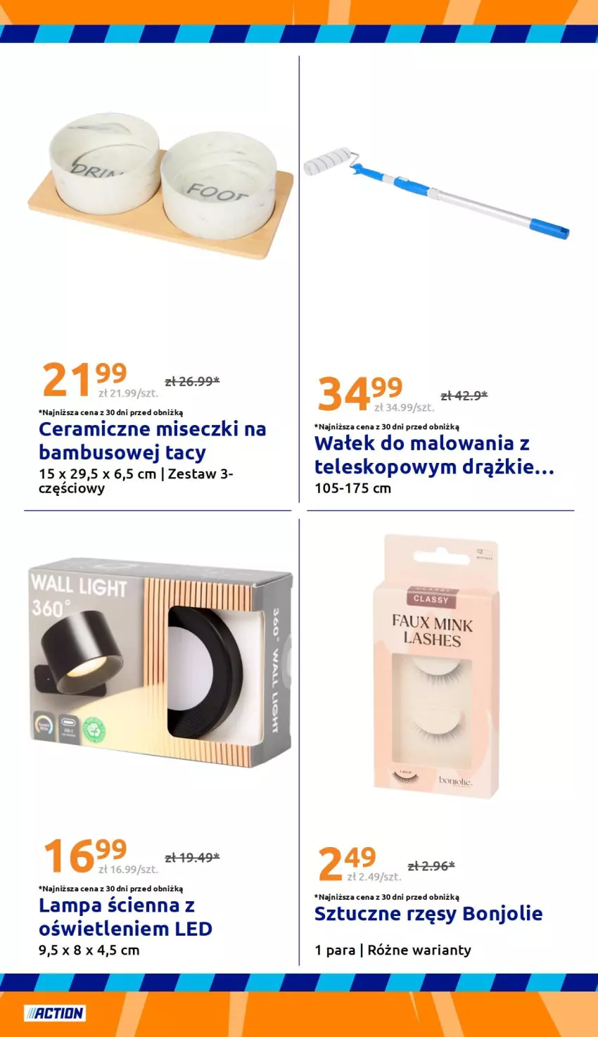 Gazetka promocyjna Action - Gazetka tydzień 38 2026 - ważna 16.09 do 22.09.2026 - strona 25 - produkty: Fa, Lampa, Lampa ścienna, Sztuczne rzęsy, Teleskop, Wałek