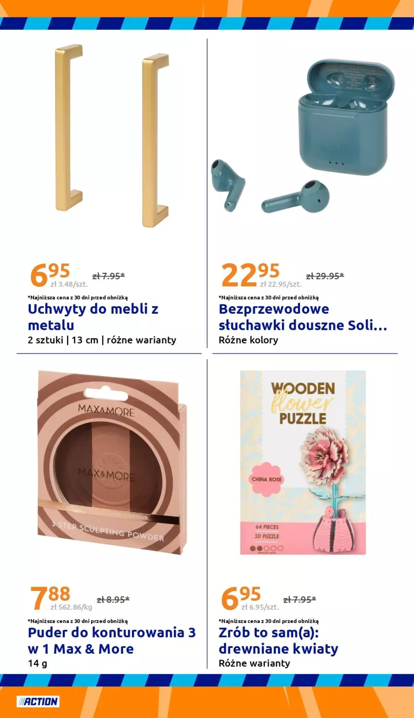 Gazetka promocyjna Action - Gazetka tydzień 38 2026 - ważna 16.09 do 22.09.2026 - strona 30 - produkty: Piec, Puder, Puzzle, Słuchawki, Uchwyty
