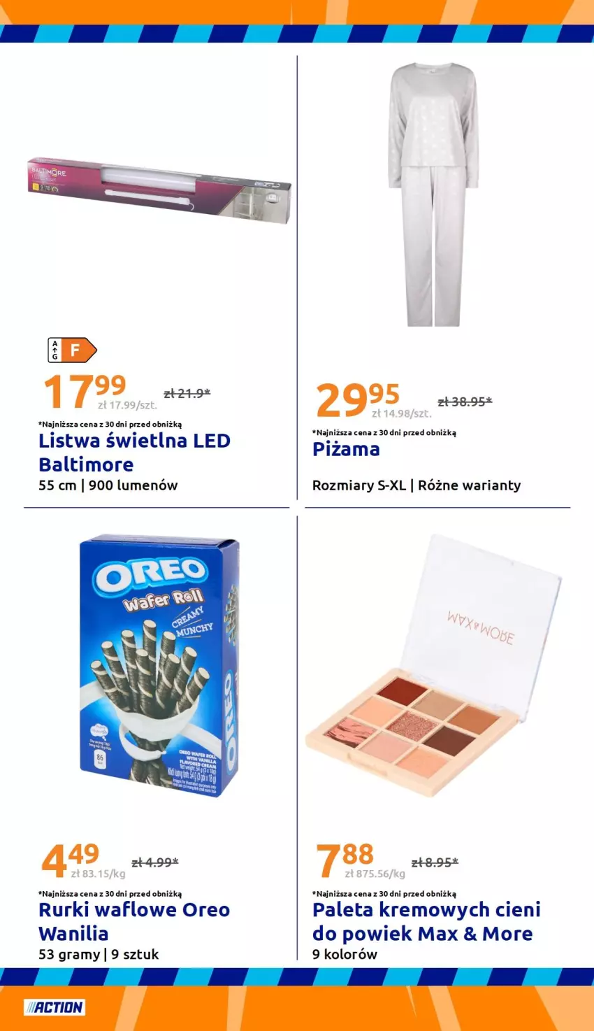 Gazetka promocyjna Action - Gazetka tydzień 38 2026 - ważna 16.09 do 22.09.2026 - strona 34 - produkty: Gra, Listwa, Oreo, Paleta, Piżama, Rurki