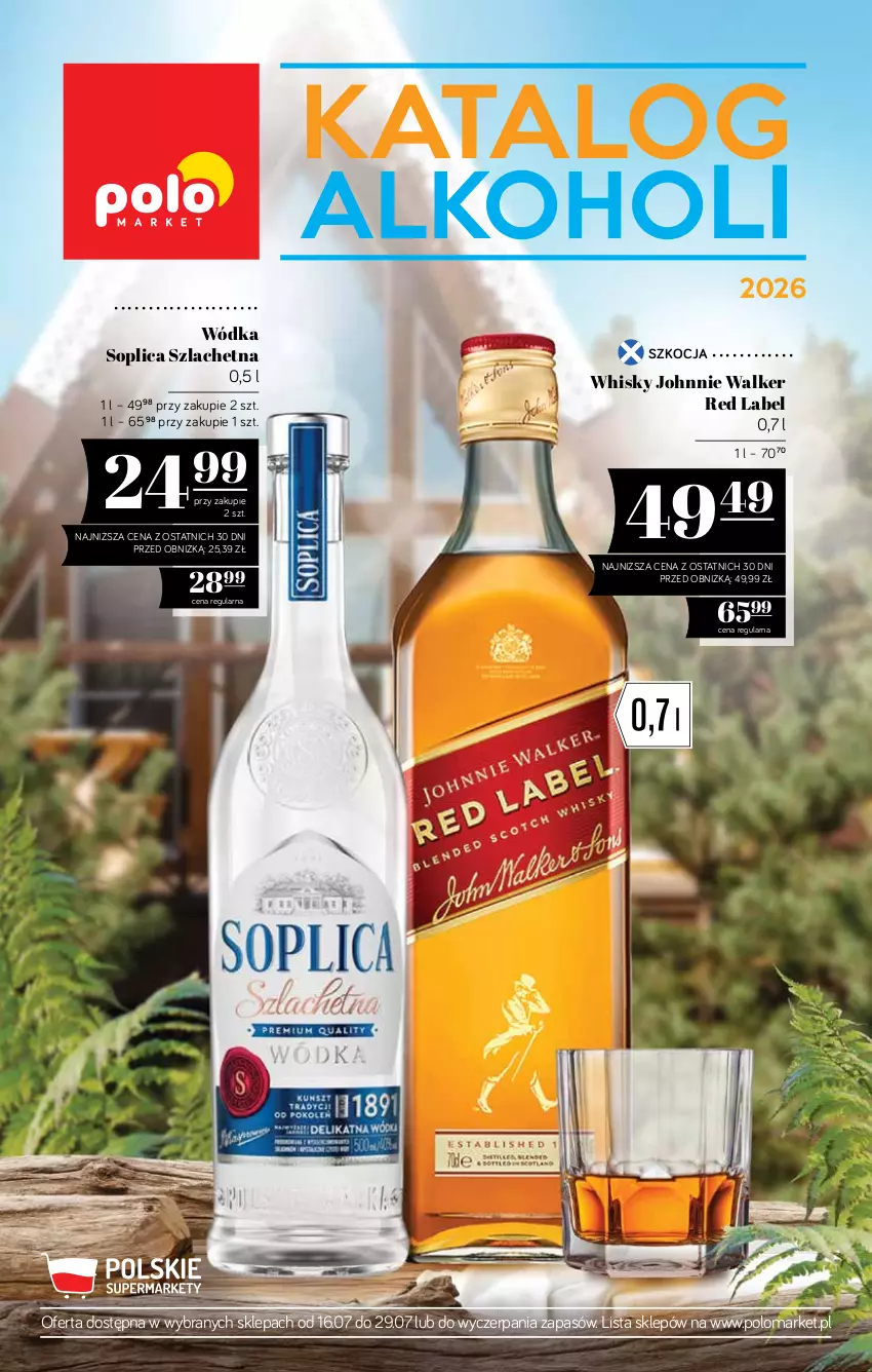 Gazetka promocyjna PoloMarket - Katalog alkoholi 13/2026 - ważna 16.07 do 29.07.2026 - strona 1 - produkty: Johnnie Walker, Koc, Soplica, Whisky, Wódka