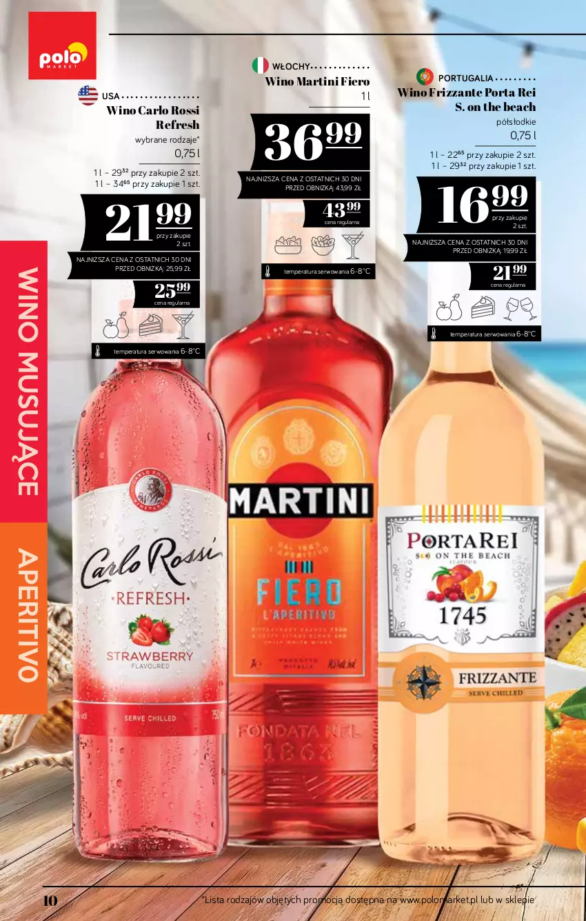 Gazetka promocyjna PoloMarket - Katalog alkoholi 13/2026 - ważna 16.07 do 29.07.2026 - strona 10 - produkty: Carlo Rossi, Martini, Mus, Por, Ser, Wino, Wino musujące