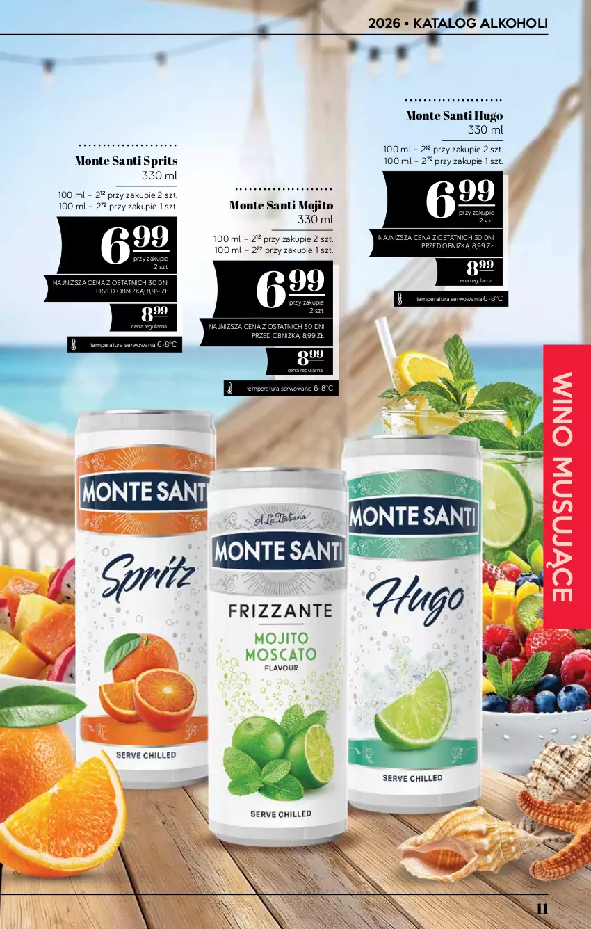 Gazetka promocyjna PoloMarket - Katalog alkoholi 13/2026 - ważna 16.07 do 29.07.2026 - strona 11 - produkty: Monte, Monte Santi, Mus, Ser, Wino, Wino musujące