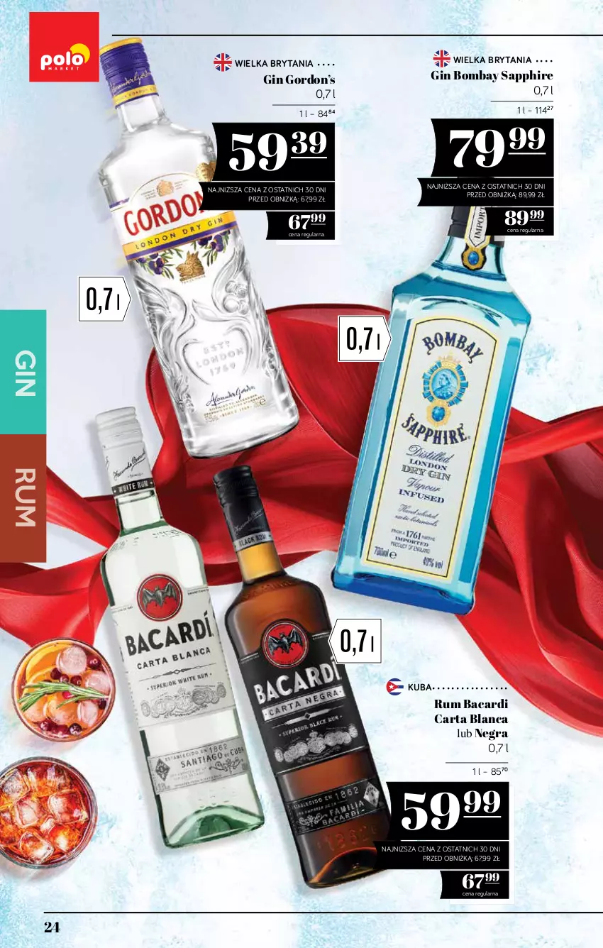 Gazetka promocyjna PoloMarket - Katalog alkoholi 13/2026 - ważna 16.07 do 29.07.2026 - strona 24 - produkty: Bacardi, Gin, Gra, Rum