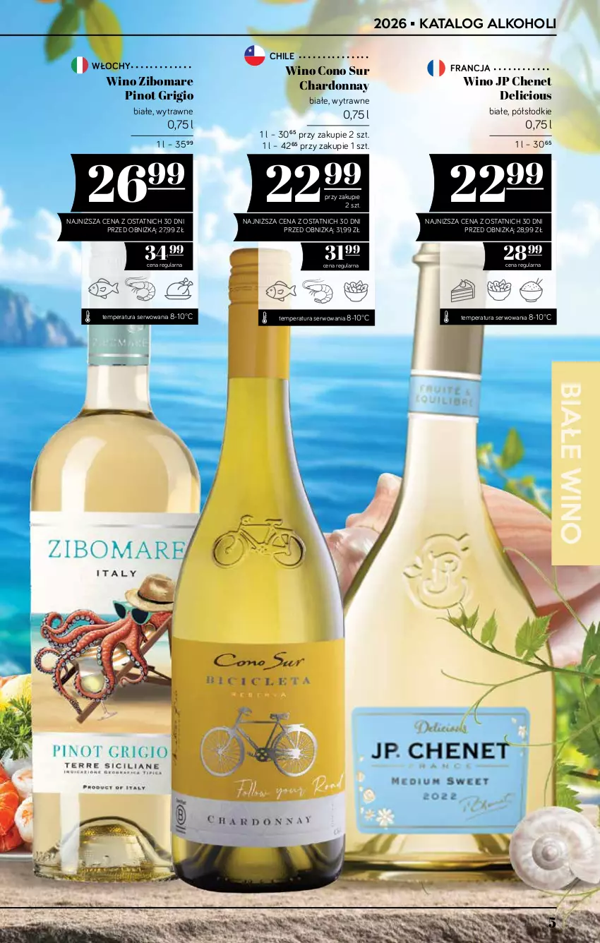 Gazetka promocyjna PoloMarket - Katalog alkoholi 13/2026 - ważna 16.07 do 29.07.2026 - strona 5 - produkty: Chardonnay, Pinot Grigio, Ser, Wino