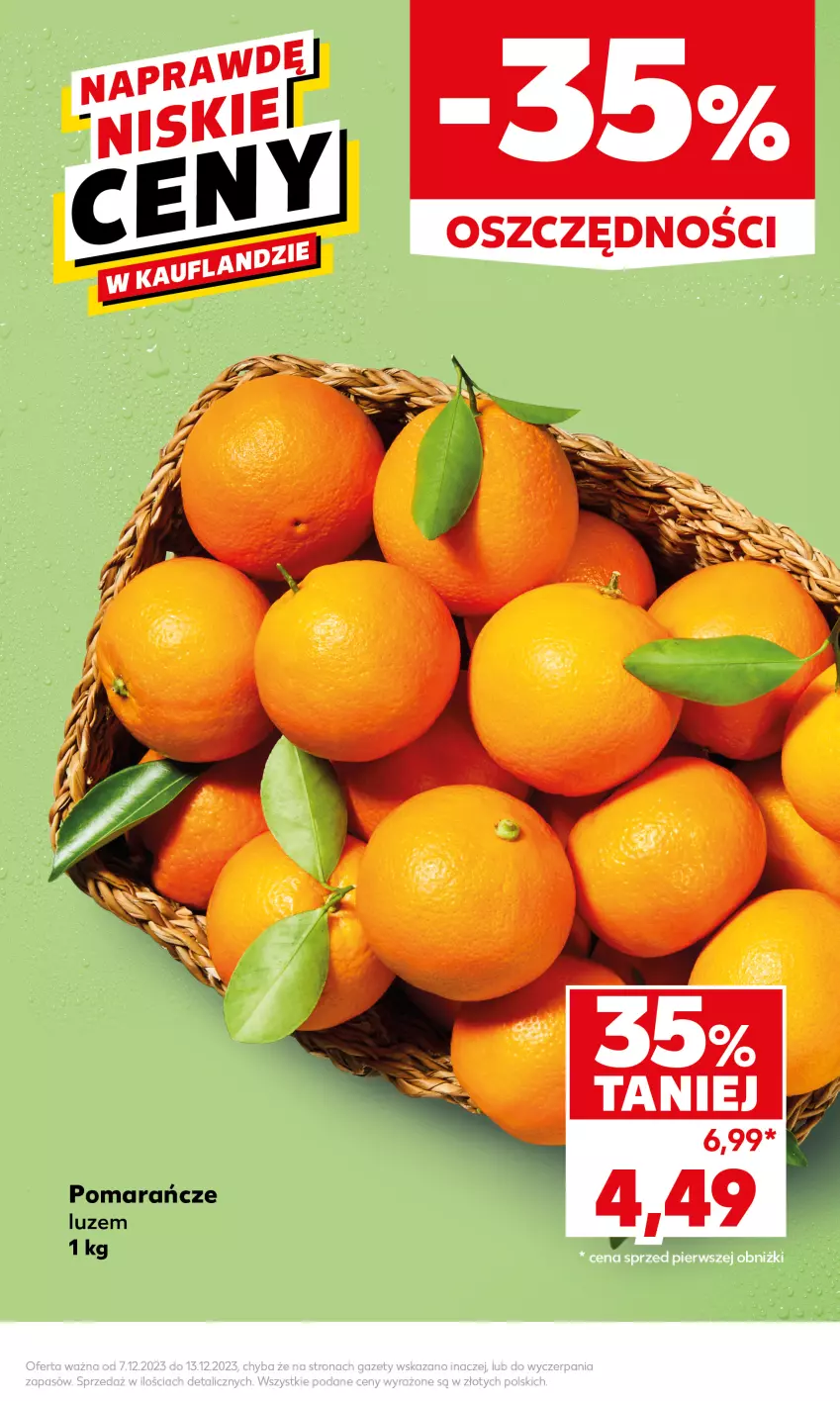 Gazetka promocyjna Kaufland - Mocny Start - ważna 11.12 do 13.12.2023 - strona 9 - produkty: Pomarańcze