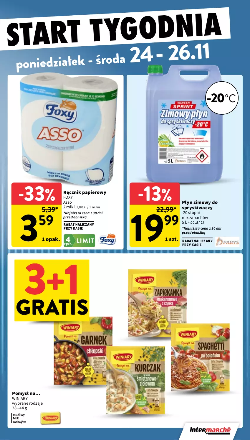 Gazetka promocyjna Intermarche - Gazetka promocyjna - ważna 20.11 do 26.11.2025 - strona 39 - produkty: Foxy, Gra, Papier, Płyn zimowy, Ręcznik, Rolki, Top, Winiary