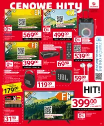 Gazetka promocyjna Selgros - Oferta przemysłowa - Gazetka - ważna od 09.08 do 09.08.2023 - strona 11 - produkty: Duracell, JBL, Słuchawki, Głośnik, Silan, Głośnik bluetooth, Telewizor, Obraz, Manta