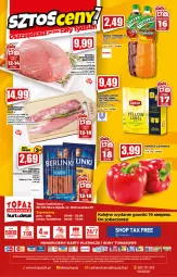 Gazetka promocyjna Topaz - Gazetka - Gazetka - ważna od 18.08 do 18.08.2021 - strona 20 - produkty: Por, Gra, Papryka czerwona, Parówki, Papryka, Szynka, Lipton, Tymbark, Waga, Herbata, Napój, Olej