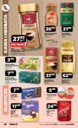 Gazetka promocyjna Netto - Od Poniedziałku - Gazetka - ważna od 08.11 do 08.11.2025 - strona 20 - produkty: Earl Grey, Nescafé, Kawa rozpuszczalna, Por, Kawa ziarnista, Schogetten, Praliny, Lindor, Kawa mielona, Kawa, Dilmah, Herbata czarna, Jacobs Krönung, Mleczko, Czekolada, Teekanne, Mocca Fix Gold, Jacobs, Woseba, Herbata, Kinder, Lindt, Milka
