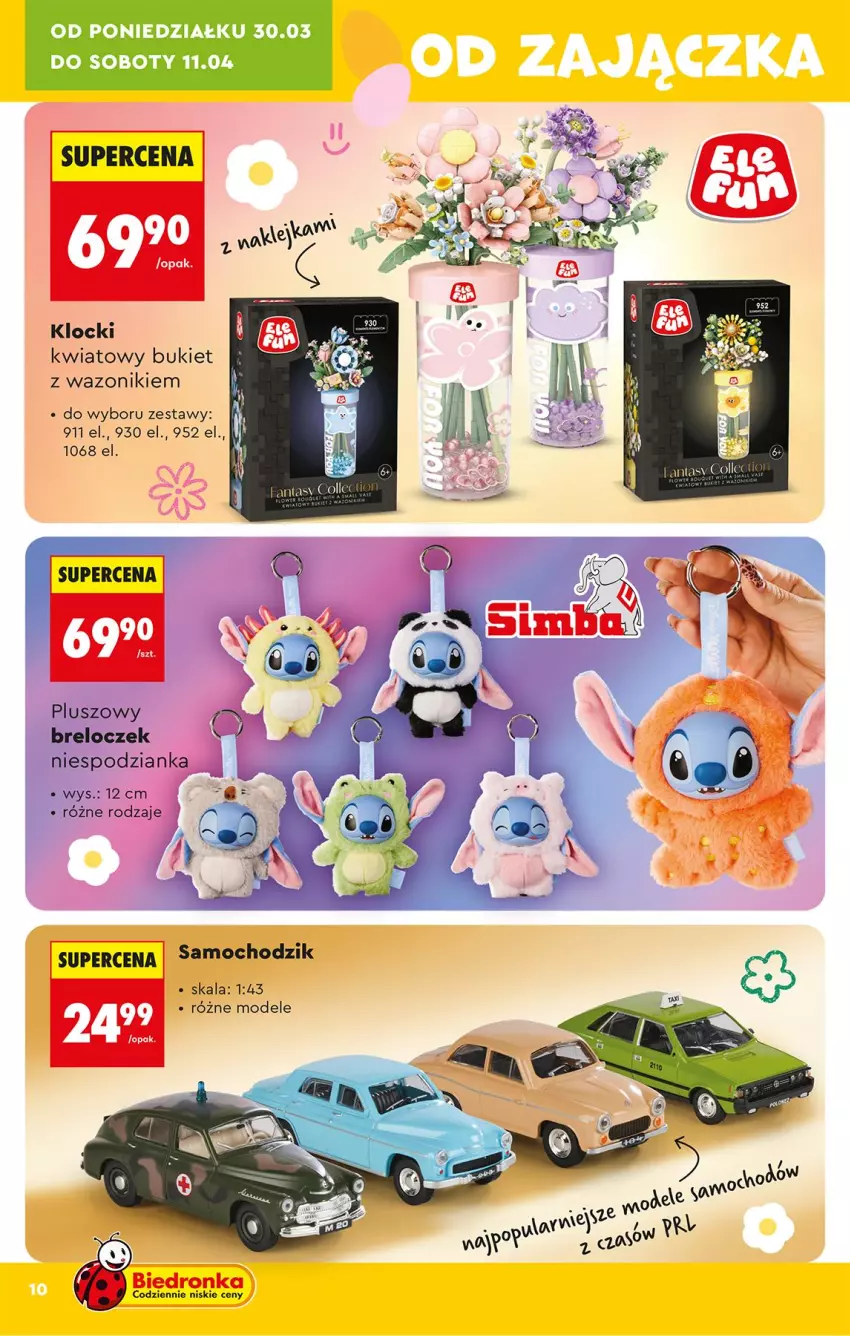 Gazetka promocyjna Biedronka - Okazje Tygodnia - ważna 28.03 do 11.04.2026 - strona 10 - produkty: Bukiet, Klocki, Wazon