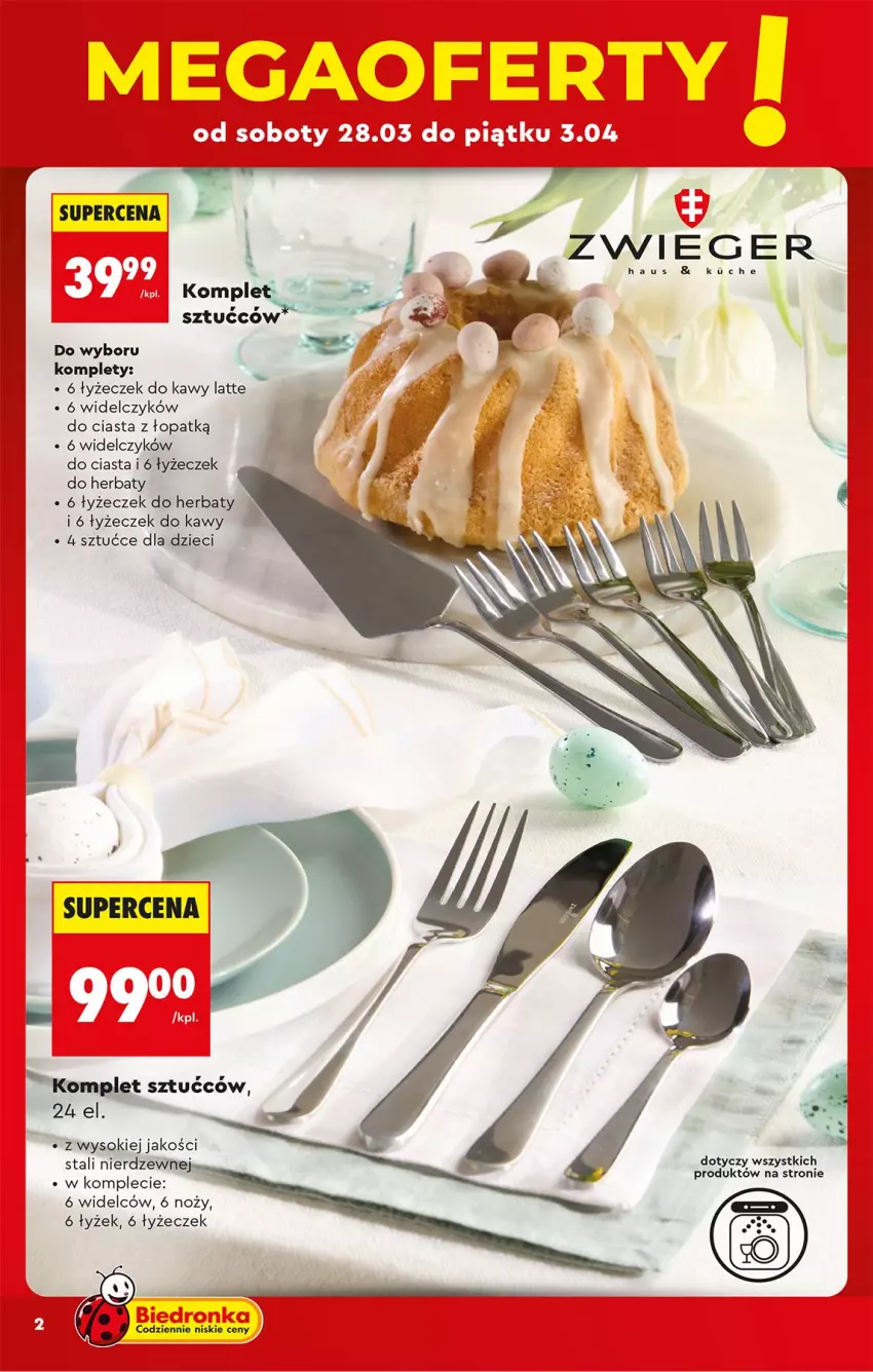 Gazetka promocyjna Biedronka - Okazje Tygodnia - ważna 28.03 do 11.04.2026 - strona 2 - produkty: Dzieci, Noż, Sok