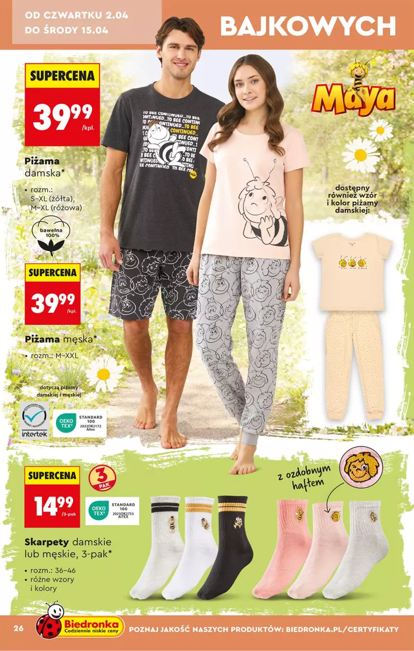 Gazetka promocyjna Biedronka - Okazje Tygodnia - ważna 28.03 do 11.04.2026 - strona 26 - produkty: K2, Karp, Piżama, Wełna