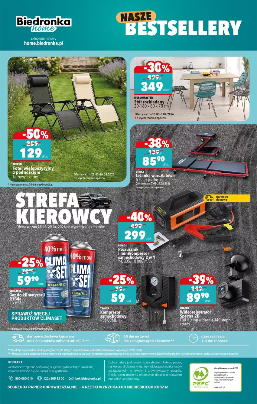 Gazetka promocyjna Biedronka - Okazje Tygodnia - ważna 28.03 do 11.04.2026 - strona 40 - produkty: Fa, Stół, Stół rozkładany