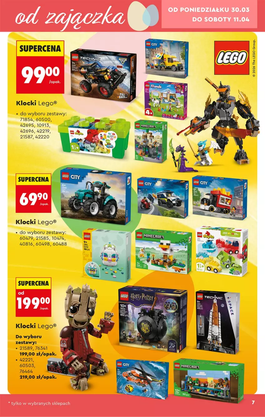 Gazetka promocyjna Biedronka - Okazje Tygodnia - ważna 28.03 do 11.04.2026 - strona 7 - produkty: Klocki, LEGO
