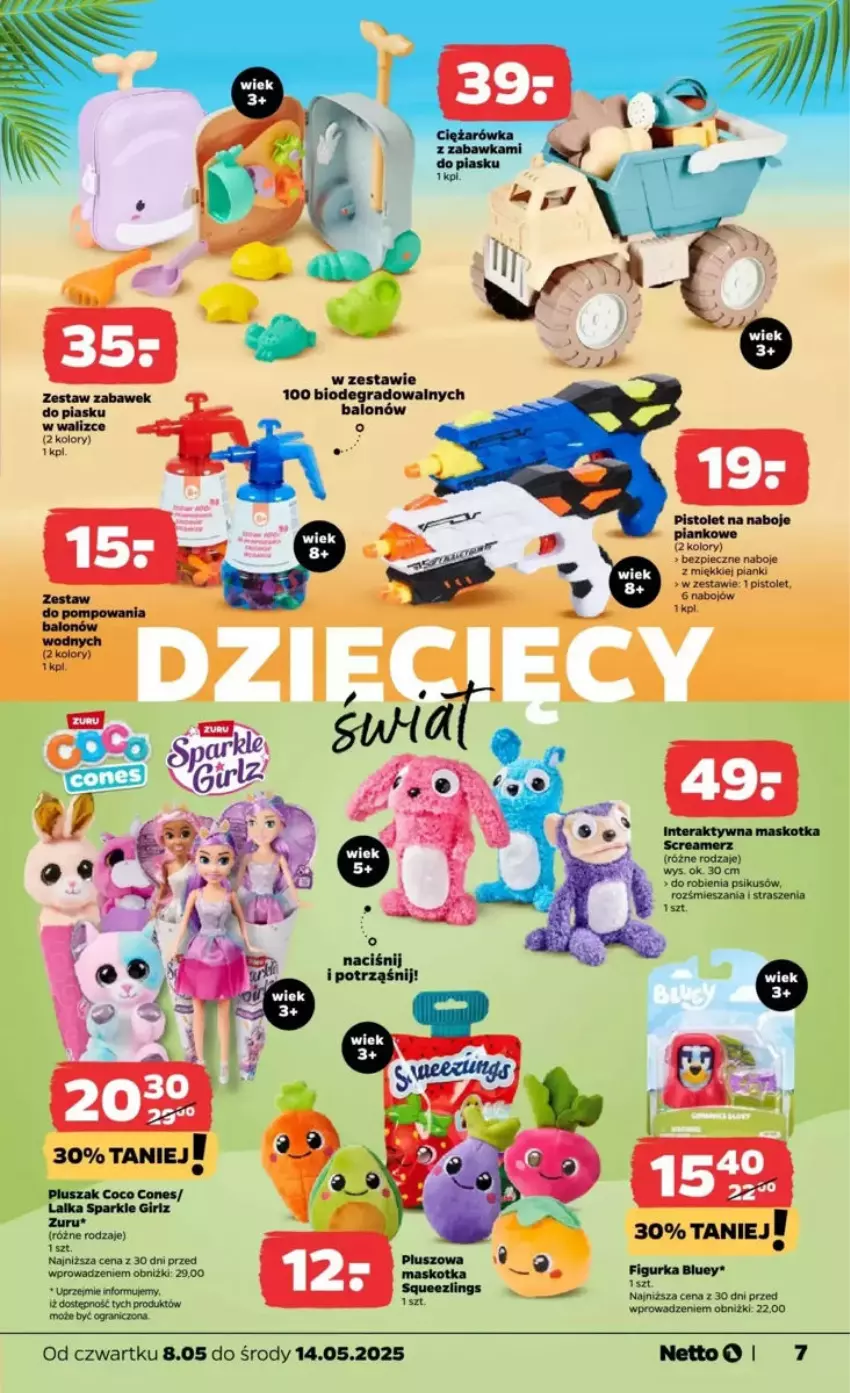 Gazetka promocyjna Netto - ważna 08.05 do 14.05.2025 - strona 17 - produkty: Lalka, Piec, Pistolet, Pluszak