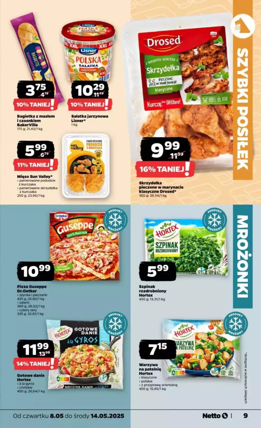 Gazetka promocyjna Netto - ważna 08.05 do 14.05.2025 - strona 27 - produkty: Bagietka, Kurczak, Lisner, Mięso, Piec, Podudzie z kurczaka, Sałat, Sałatka