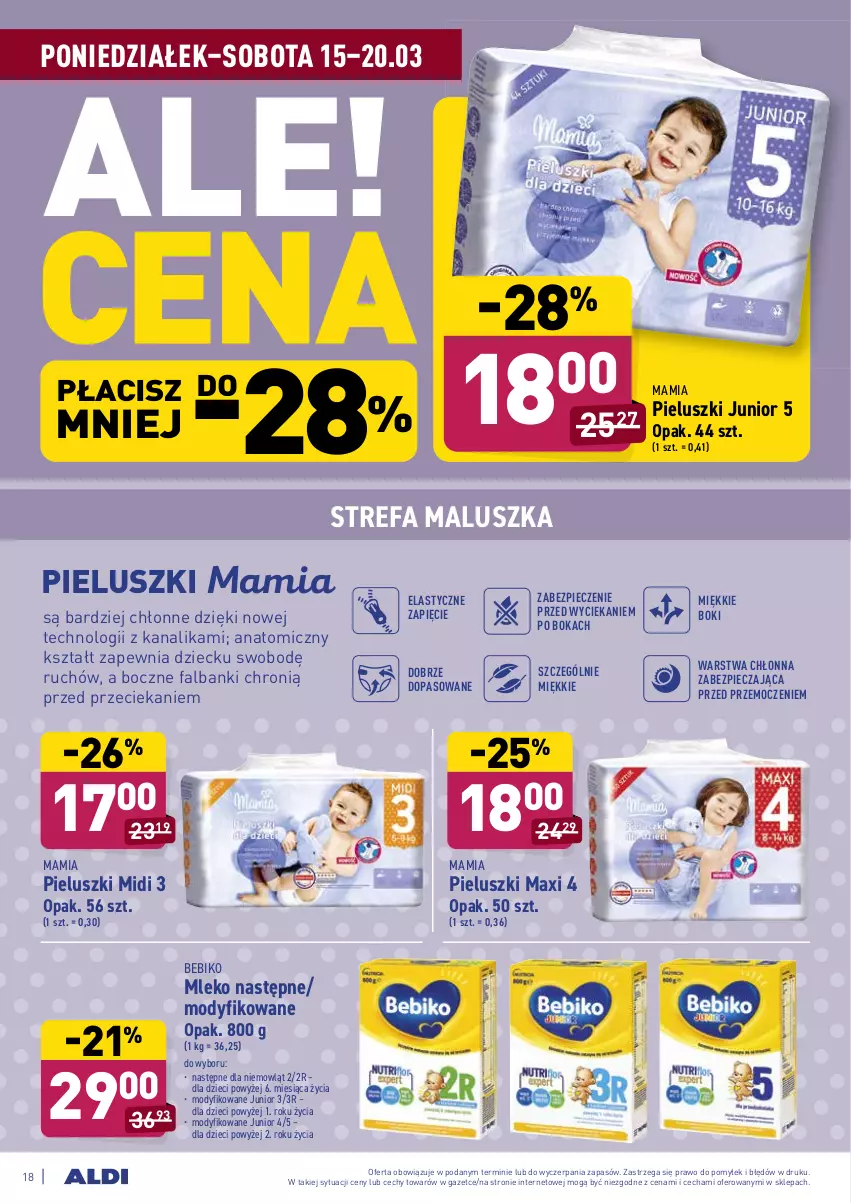 Gazetka promocyjna Aldi - ALE! CENA w ALDI - ważna 15.03 do 27.03.2021 - strona 20 - produkty: Atomic, Bebiko, Dzieci, Fa, Mleko, O nas, Piec