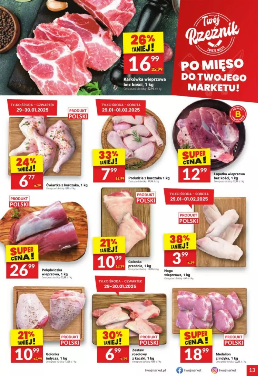 Gazetka promocyjna Twoj Market - ważna 29.01 do 04.02.2025 - strona 5 - produkty: Karkówka wieprzowa, Lion