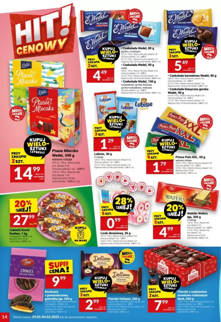 Gazetka promocyjna Twoj Market - ważna 29.01 do 04.02.2025 - strona 6 - produkty: Biszkopty, Czekolada, Imbir, Lubisie, Mleczko, Piernik, Prince Polo, Ptasie mleczko