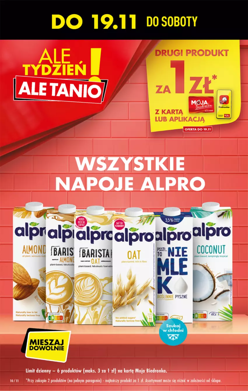 Gazetka promocyjna Biedronka - W tym tygodniu - ważna 17.11 do 23.11.2022 - strona 10 - produkty: Alpro, Napoje