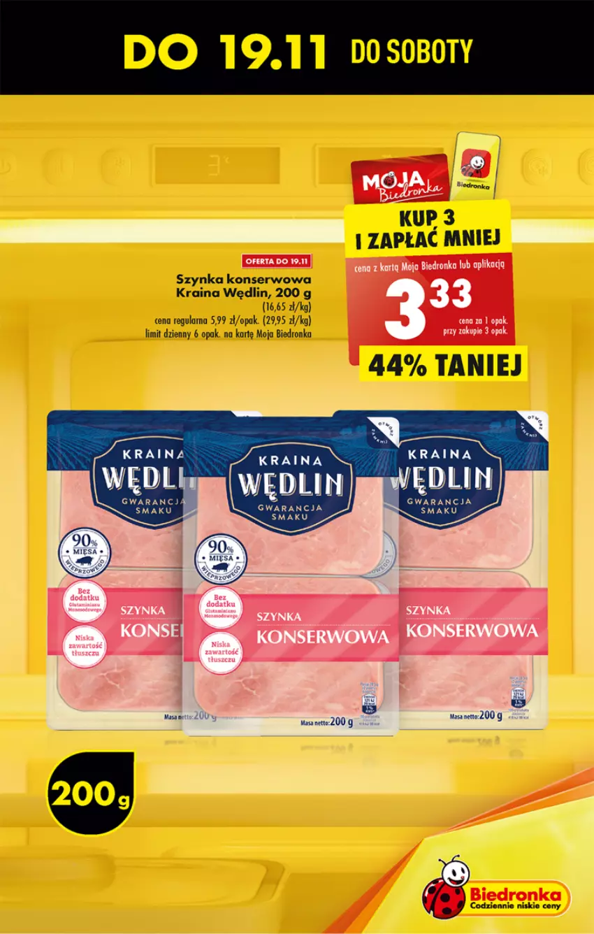 Gazetka promocyjna Biedronka - W tym tygodniu - ważna 17.11 do 23.11.2022 - strona 11 - produkty: Ser, Szynka, Szynka konserwowa