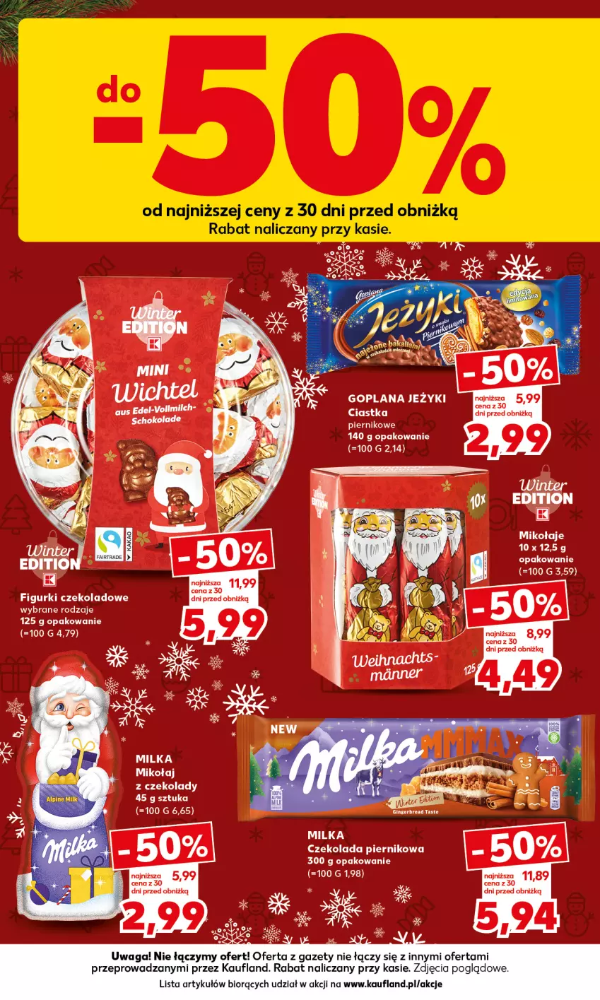 Gazetka promocyjna Kaufland - Mocny Start - ważna 18.12 do 19.12.2023 - strona 16 - produkty: Czekolada, Gin, Goplana, Jeżyki, LANA, Piernik