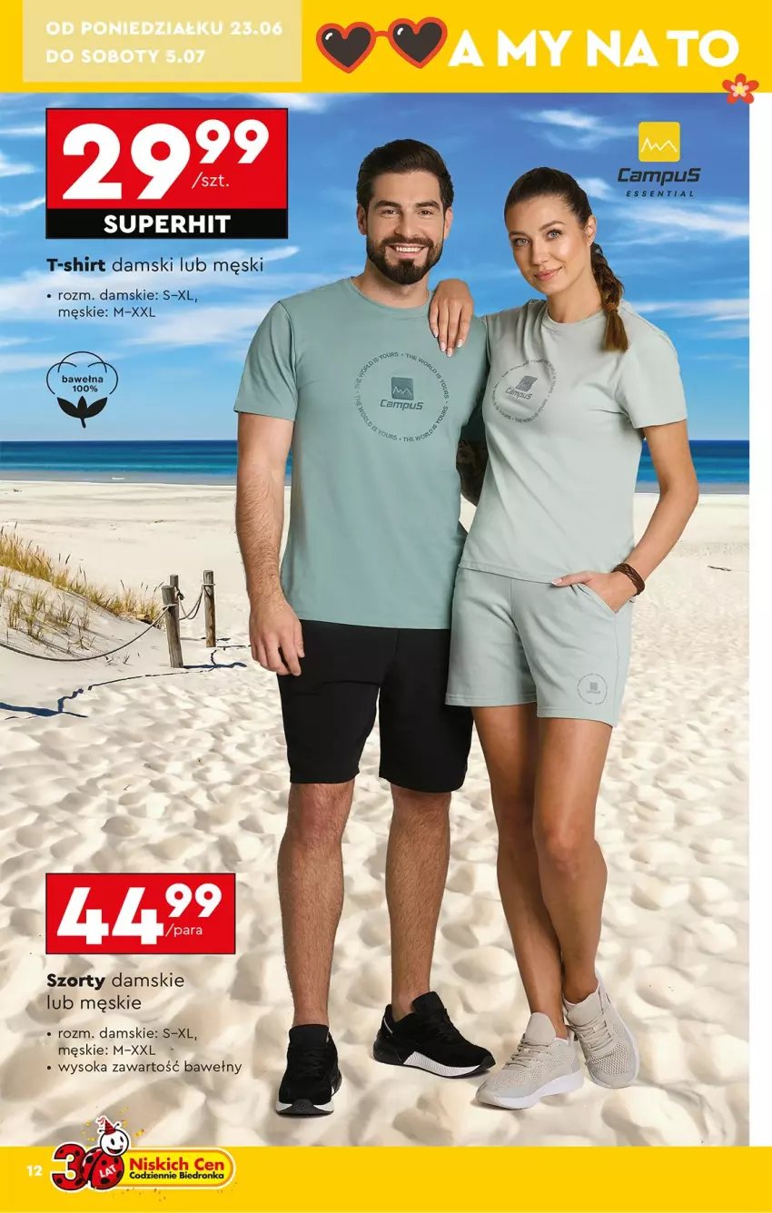 Gazetka promocyjna Biedronka - Okazje Tygodnia - ważna 23.06 do 05.07.2025 - strona 12 - produkty: Sok, Szorty, T-shirt