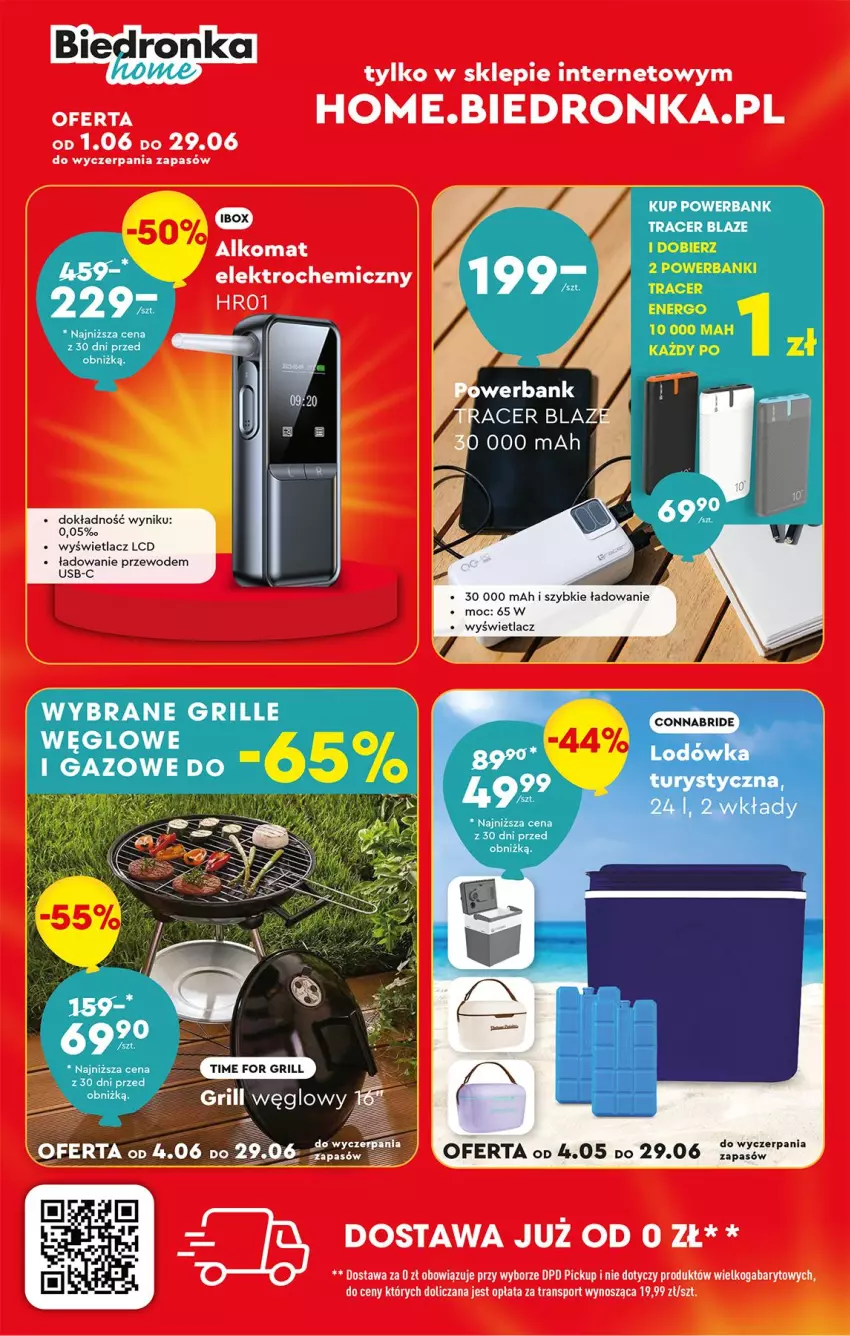Gazetka promocyjna Biedronka - Okazje Tygodnia - ważna 23.06 do 05.07.2025 - strona 40 - produkty: Acer, Fa, Grill, Lodówka, Powerbank