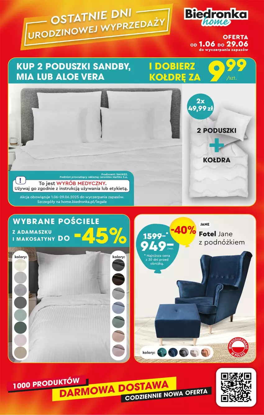 Gazetka promocyjna Biedronka - Okazje Tygodnia - ważna 23.06 do 05.07.2025 - strona 41 - produkty: Aloe vera, Fa, Kołdra, Pościel