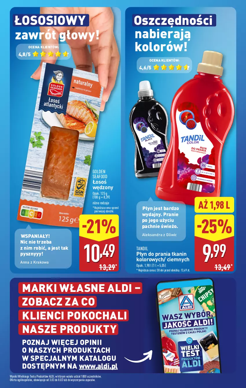 Gazetka promocyjna Aldi - Pełna oferta - ważna 03.03 do 08.03.2025 - strona 11 - produkty: Golden Seafood, Koc, O nas, Płyn do prania, Sos