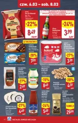 Gazetka promocyjna Aldi - Pełna oferta - Gazetka - ważna od 08.03 do 08.03.2025 - strona 30 - produkty: Piwa, Piwo, Pistacje, Majonez, Kawa rozpuszczalna, Ser, Gra, Papier, Królewski, Rust, Dallmayr, Kawa, Szynka, Ręcznik, Rolki, Podlaski, Czekolada, Ręczniki papierowe