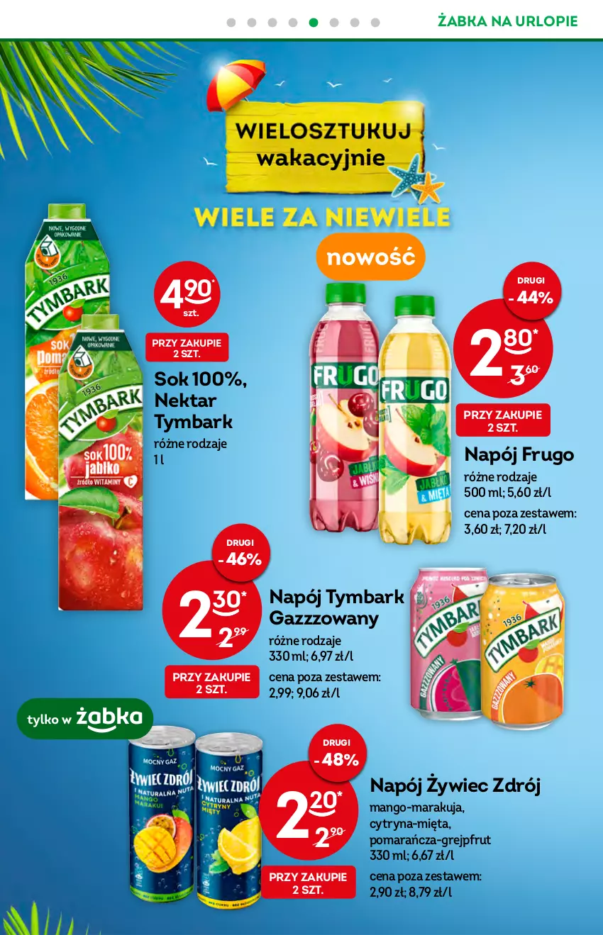 Gazetka promocyjna Żabka - ważna 24.08 do 30.08.2022 - strona 18 - produkty: Grejpfrut, Mango, Mięta, Napój, Nektar, Sok, Tymbark