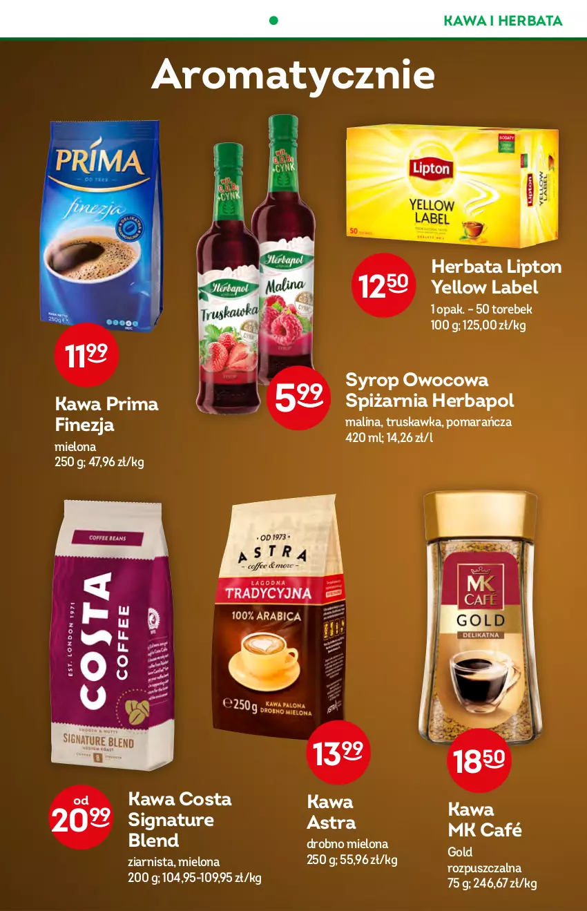 Gazetka promocyjna Żabka - ważna 24.08 do 30.08.2022 - strona 44 - produkty: Herbapol, Herbata, Kawa, Lipton, Prima, Syrop