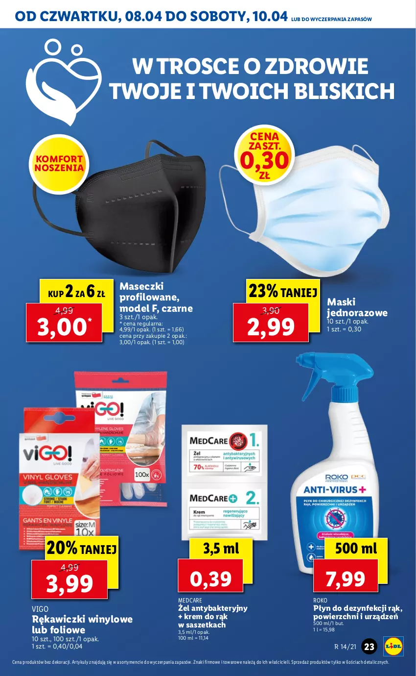 Gazetka promocyjna Lidl - GAZETKA - ważna 08.04 do 10.04.2021 - strona 23 - produkty: Krem do rąk, Zdrowie