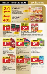 Gazetka promocyjna Biedronka - Od Poniedziałku - Gazetka - ważna od 29.03 do 29.03.2025 - strona 40 - produkty: Piec, Ketchup, Makaron, Sos, Ser, Por, Gra, Zupa, Sałat, Pieczarka, Rosół, Spaghetti, Pudliszki, Obrus, Pomidory, Knorr, Szpinak
