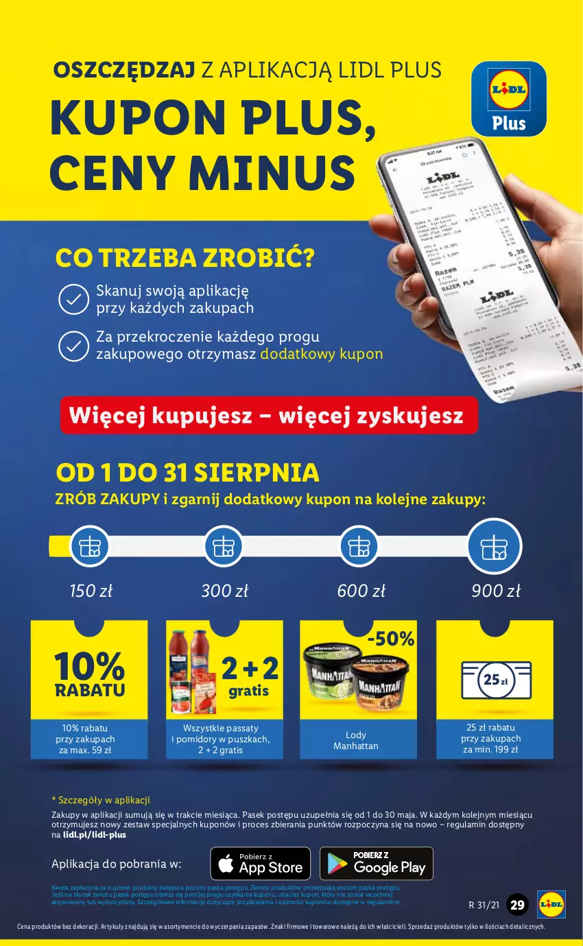 Gazetka promocyjna Lidl - GAZETKA - ważna 05.08 do 07.08.2021 - strona 29 - produkty: Gra, Lody, Olej, Pasek, Pomidory