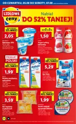Gazetka promocyjna Lidl - GAZETKA - Gazetka - ważna od 07.08 do 07.08.2021 - strona 16 - produkty: Ser topiony, Serek wiejski, Top, Sok, Ser, Maślanka, Piątnica, Jogurt, Rolmlecz, Serek, Pilos, Feta, Jogurt pitny