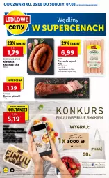 Gazetka promocyjna Lidl - GAZETKA - Gazetka - ważna od 07.08 do 07.08.2021 - strona 18 - produkty: Por, Pur, Parówki, Parówki z szynki, Kiełbasa krucha, PIKOK, Boczek, Kabanos, Finuu, Kiełbasa