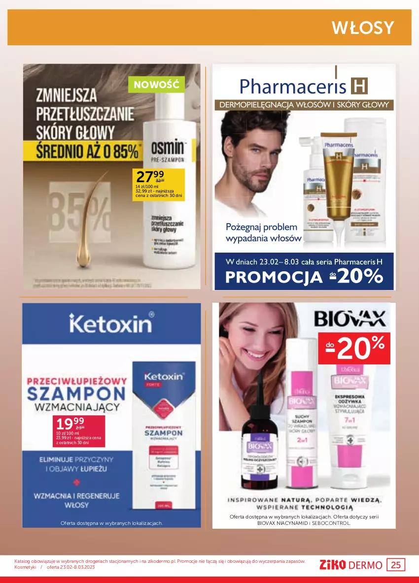 Gazetka promocyjna Ziko - Gazetka Ziko Dermo - ważna 23.02 do 08.03.2023 - strona 25 - produkty: Biovax, Control, Ser