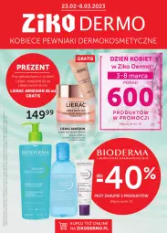 Gazetka promocyjna Ziko - Gazetka Ziko Dermo - Gazetka - ważna od 08.03 do 08.03.2023 - strona 1 - produkty: Ser, Gra, Krem na noc, Lierac, Krem na dzień