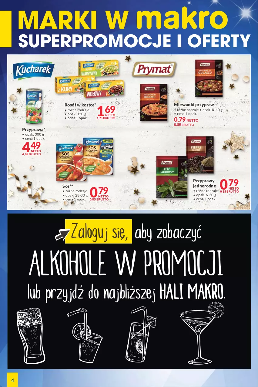 Gazetka promocyjna Makro - [Oferta specjalna] Marki w MAKRO - ważna 14.12 do 26.12.2021 - strona 4 - produkty: Przyprawy, Rosół, Sos