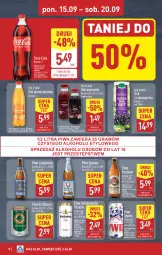 Gazetka promocyjna Aldi - Pełna oferta - Gazetka - ważna od 20.09 do 20.09.2025 - strona 18 - produkty: Piwa, Piwo, Sok pomarańczowy, Sok, Gra, Coca-Cola, Sok z czarnego bzu