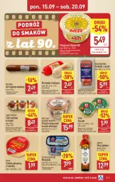 Gazetka promocyjna Aldi - Pełna oferta - Gazetka - ważna od 20.09 do 20.09.2025 - strona 19 - produkty: Ser topiony, Sałatka, Top, Sos, Ser, Makrelą, Pasztet, Serdelki, Dega, Golden Seafood, Sałat, Margaryna, Słynne, Flaki, Olej, Flaki wołowe