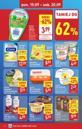 Gazetka promocyjna Aldi - Pełna oferta - Gazetka - ważna od 20.09 do 20.09.2025 - strona 8 - produkty: Maasdam, Ser, Hofburger, Twaróg, Piątnica, Jogurt, Serek, Pizza, Pieprz, Camembert, Burger, Edam, Müller, NaTurek, Twaróg półtłusty, Miks tłuszczowy, Twój Smak, Jogurt pitny