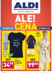 Gazetka promocyjna Aldi - Od Środy i Soboty - Gazetka - ważna od 06.03 do 06.03.2021 - strona 1 - produkty: Por, Koszula nocna, Kosz, Koszula, Płaszcz, Moda, Queentex, Fa