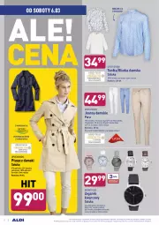 Gazetka promocyjna Aldi - Od Środy i Soboty - Gazetka - ważna od 06.03 do 06.03.2021 - strona 8 - produkty: Zegarek, Sok, Por, Wełna, Płaszcz, Zegar, Tunika, Fa