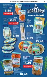 Gazetka promocyjna Netto - Artykuły spożywcze - Gazetka - ważna od 28.08 do 28.08.2022 - strona 13 - produkty: Sos, Pstrąg, Koreczki śledziowe, Olej, Pstrąg łososiowy