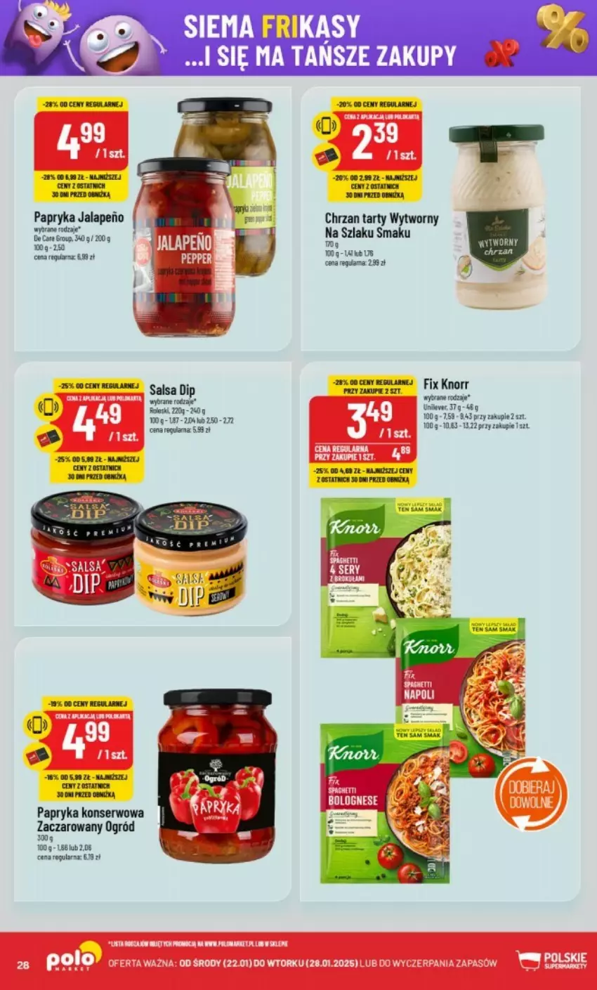 Gazetka promocyjna PoloMarket - ważna 22.01 do 28.01.2025 - strona 21 - produkty: Chrzan, Knorr, Ogród, Papryka, Salsa, Ser