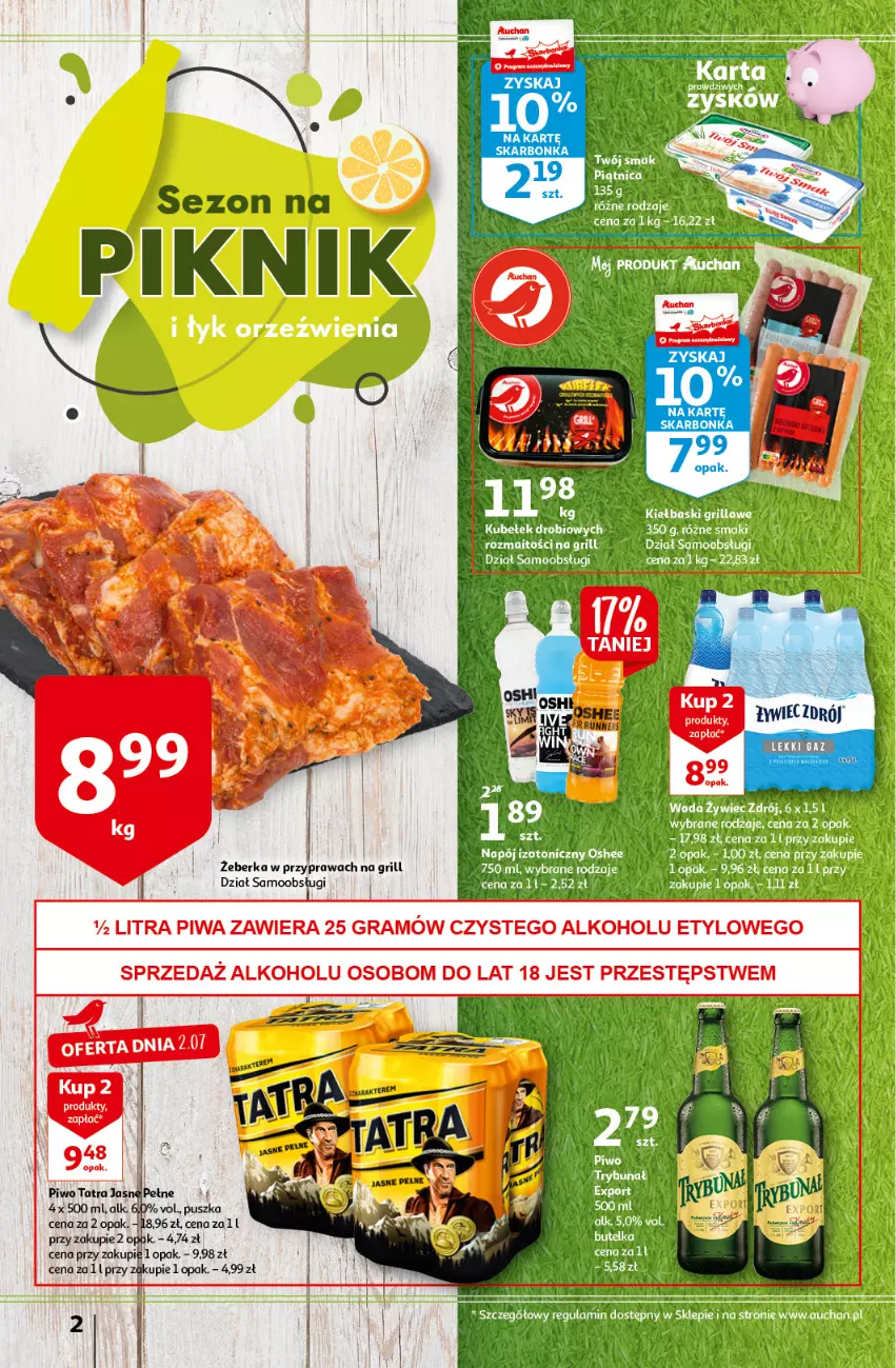 Gazetka promocyjna Auchan - Sezon na lato Supermarkety - ważna 01.07 do 07.07.2021 - strona 2 - produkty: Grill